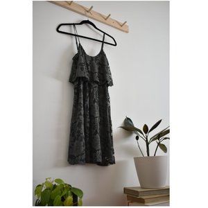 Dusty Grey Layered Laced Dress